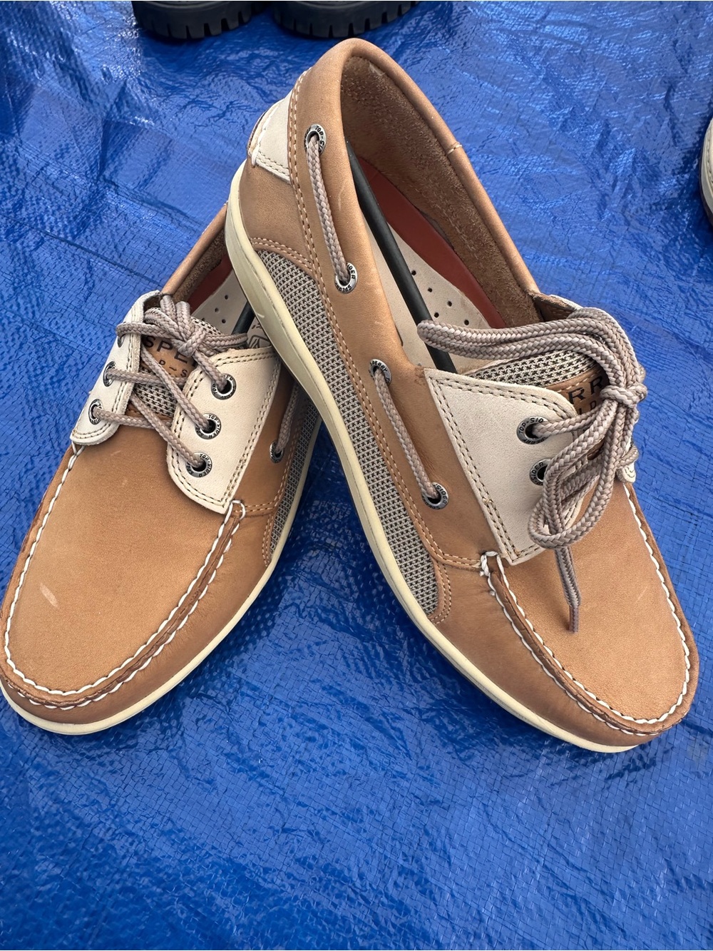 Sperry Tan & Cream Men's Classic Boat Shoes